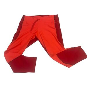 00714 Under Armour HeatGear Compression Capris Red‎ XL Athletic Workout Leggings